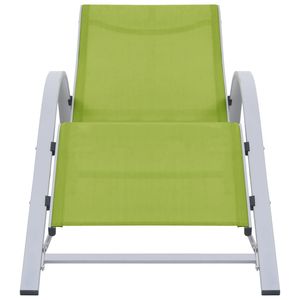 Tumbona Rectangular Estándar de Textilene Verde, Cómoda Tumbona para Exteriores - Product Image 2