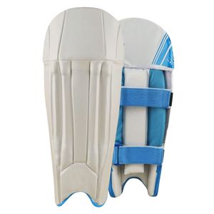 Almohadillas Ligeras Personalizadas para Atrapador de Críquet, Color Azul y Blanco, Acolchado Interno, Protección UV, para Diestros, con su Logotipo - Product Image 4