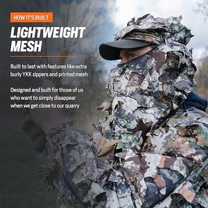 Men's Phantom Leafy Suit Top - Ultralight Mesh <b>Camo</b> Hunting <b>Jacket</b> - Product Image 4