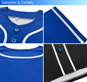 Maillot de baseball pour adultes, très demandé, fabriqué avec un tissu respirant de haute qualité, service OEM, logo personnalisé, prix de gros. - Product Image 3