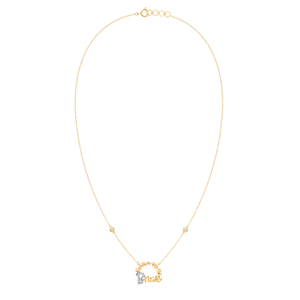 Collar con Colgante de Diamante Inspirador 'Nacido para Ser Valiente' - Product Image 2