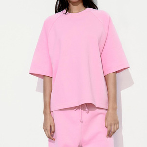 Camiseta Lisa para Mujer, Algodón Suave, Estilo Casual Holgado, Personalizable con Impresión y Bordado, Ropa Urbana de Primera Calidad 2026 - Product Image 1