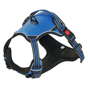 Pettorina Riflettente Regolabile per Cani di Taglia Grande con Guinzaglio da 1,5 m, Anelli Metallici e Fibbie, Gilet Anti-Trazione per Cani con Maniglia da 1,5 m - Product Image 2