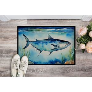 Bluefin พรมเช็ดเท้าปลาทูน่ากันลื่นล้างทำความสะอาดได้ทั้งในร่ม/กลางแจ้ง24H x 36W พรมขนสั้นสำหรับทางเข้าประตูหน้า - Product Image 2