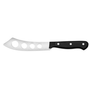 Cuchillos para Queso Premium de Acero Inoxidable con Hoja Afilada y Orificios Grandes, Mango Ergonómico Negro para Cortar, Rebanar y Servir Queso - Product Image 1
