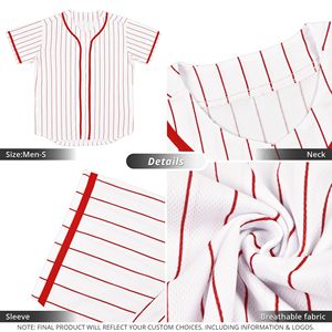 Soft Fabric and Long Lasting Stitching Casual <b>Baseball</b> Jersey Shirt for Everyday Wear and Outdoor Activities - Product Image 4