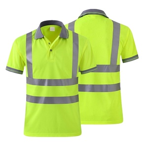 T-shirt de sécurité unisexe pour hommes en polyester avec bandes réfléchissantes, plusieurs couleurs, t-shirt de sécurité confortable pour hommes, taille personnalisée, logo personnalisé, chemise de travail - Product Image 6