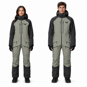 Traje de Esquí Impermeable Unisex, Conjunto de Chaqueta y Pantalones para Snowboard, Ropa de Nieve Térmica a Prueba de Viento para Hombres y Mujeres - Product Image 3