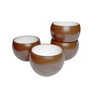 Dernier modèle de bol en résine décoratif écologique d'origine indienne, fait à la main et poli, pour une utilisation en fête, passe au lave-vaisselle, fabriqué en Inde - Product Image 1