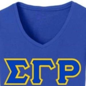 เสื้อยืดคอกว้างพิมพ์ลายตัวอักษร Sigma Gamma Rho สำหรับผู้หญิง เสื้อยืดลำลองผ้าฝ้าย พิมพ์ลายตัวอักษรกรีกตามสั่ง เสื้อผ้าแฟชั่นสตรีทแวร์ - Product Image 3