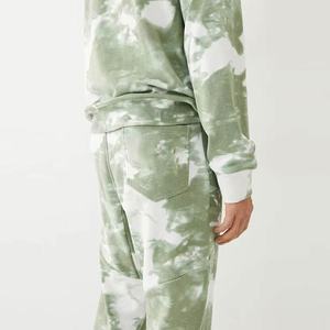 Winter Breathable Plus Size Men's <b>Tie</b> <b>Dye</b> Tracksuit <b>Sets</b> 100% Cotton Wholesale High Quality - Product Image 2