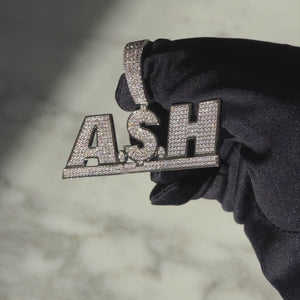 Custom <b>Letter</b> Iced Out Pendant <b>Necklace</b> for Men 925 Sterling <b>Silver</b> Moissanite Diamond Tennis Chain Hip Hop Jewelry - Product Image 6