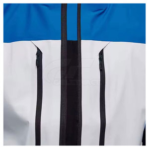 Custom <b>Men</b> Winter Windproof Waterproof Breathable Eco Friendly Zipper Snowboard Ski Suit <b>Jacket</b> Outerwear <b>Lightweight</b> Hooded - Product Image 3