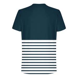 Camiseta Casual para Hombre, Manga Corta, Cuello Redondo, Corte Regular, Tejido de Jersey de Algodón Sublimado, 300g, Transpirable, con Logotipo Frontal - Product Image 4