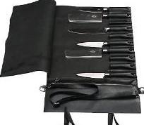 Estuche de Cuero Genuino para Cuchillos de Chef, Kit de Almacenamiento Profesional para Herramientas Culinarias, Organizador de Viaje, Protección a Prueba de Olores - Product Image 5
