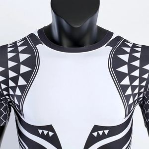 Haut de compression pour homme à manches longues, respirant, écologique, protection UV UPF 50+, séchage rapide, pour surf et natation - Product Image 6