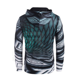 Sudadera con capucha sublimada personalizada para hombre, transpirable, para calentamiento, venta directa de fábrica a bajo precio - Product Image 3