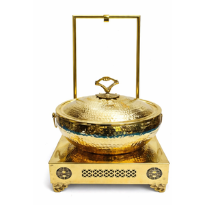 ถาดอุ่นอาหารเคลือบทองหรือทองเหลือง - Product Image 3