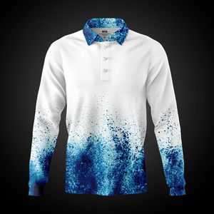 Camisa de Pesca Personalizada con Logotipo, Transpirable, de Manga Larga, Secado Rápido, Protección UV UPF 50, Poliéster Resistente para Hombre - Product Image 5