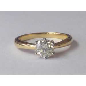 Anillo de Diamantes Reales de 0.92 Ct, Corte Redondo, Anillo de Compromiso y Boda de Diamantes Naturales para Mujer, Plata de Ley 925, Joyería Fina al por Mayor - Product Image 3