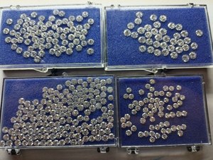 Diamants de laboratoire HPHT de haute qualité, taille brillant, 0,081 CT, 0,085 CT, couleur F, excellente qualité de polissage, pour la fabrication de bijoux +Eleven - Product Image 3