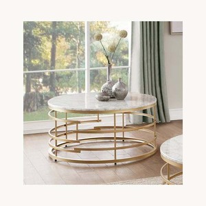 Customized New Arrival Metal And Glass <b>Coffee</b> <b>Table</b> Stylish Modern Living Room Furniture Premium Center <b>Table</b> - Product Image 3