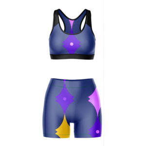 Ensemble 2 pièces de sport pour femme, nouveau, personnalisé, vente en gros, sans couture, respirant, séchage rapide, taille mi-haute, couleur unie, grande taille, soutien-gorge de sport et short de gym - Product Image 6