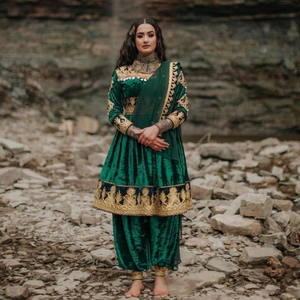 Afghan Kuchi <b>Dress</b> With Handmade Tribal Traditional Embroidered <b>Dress</b> For Women Festival Pashtun Culture Afghan Kuchi <b>Dress</b> - Product Image 2