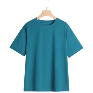 T-shirt à manches courtes pour homme, taille plus, respirant, écologique, séchage rapide, couleur unie, 100% coton biologique, décontracté, OEM, directement de l'usine - Product Image 4