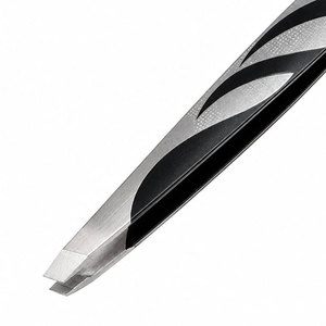 Pince à épiler pour sourcils à pointe fine en acier inoxydable, design moderne, outil de toilettage de précision durable - Product Image 3