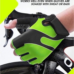 Gants de cyclisme pour hommes et femmes, gants de vélo personnalisés, demi-doigts, respirants, pour le sport, la moto et le cyclisme - Product Image 5