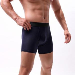 Calzoncillos bóxer de punto transpirables de spandex/nailon para hombre, los más vendidos, suaves y cómodos, de tiro medio, con logo en la cintura, ropa interior para adultos. - Product Image 3