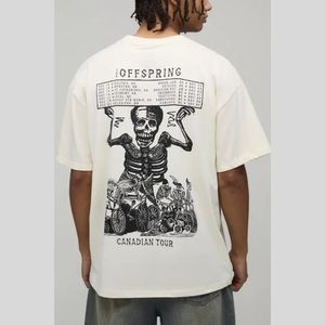 Camiseta Oversize con Estampado Gráfico, Logotipo Personalizado, Estilo Urbano Hip Hop, Corte Holgado, Hombros Caídos, de Algodón, para Hombre y Mujer - Product Image 2