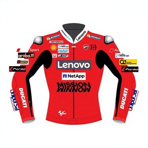 Danilo Petrucci <b>Racing</b> <b>Jacket</b> Rucati Custom Kangaroo Leather MotoCP CE Approved Armored Men's Professional <b>Jacket</b>/Chaqueta - Product Image 1