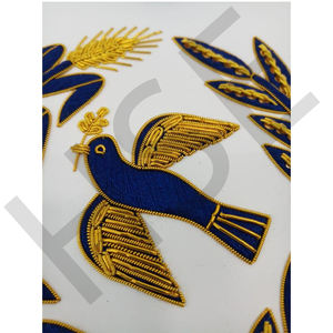 Conjunto de Mandil y Collar Masónico de Piel de Cordero para Gran Oficial – Estilo UGLE - Product Image 4