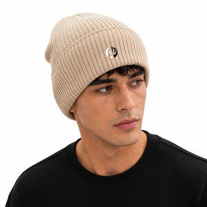 Bonnet pour homme en tissu côtelé, extensible, doux au toucher et offrant une couverture chaude pour une utilisation en extérieur, confortable. - Product Image 1