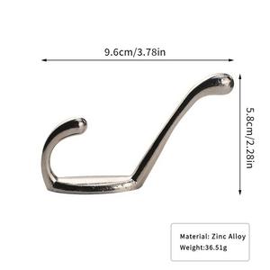 Ganchos Dobles Decorativos de Metal Antiguo, Resistentes, para Montar en la Pared, Organizador de Llaves, Sombreros y Abrigos - Product Image 6