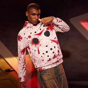 Sweat-shirt unisexe personnalisé en polyester 3D, impression par sublimation, sweat-shirt à capuche avec motif de loup pour homme, impression 3D de qualité économique - Product Image 1