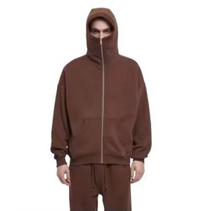 2026 Personnalisé 440 g/m² Sweat à capuche cagoule zippé pour adolescents et hommes, haute qualité, 100% Coton, Streetwear, Brodé, Style Ninja - Product Image 5