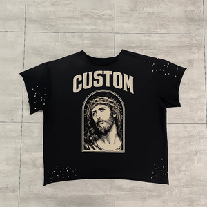 Custom Logo Printed T-Shirt Solid Pattern Blank T-Shirt Casual Plain <b>Tshirts</b> Manufactured Logo Custom 260grams Pure Cotton - Product Image 3