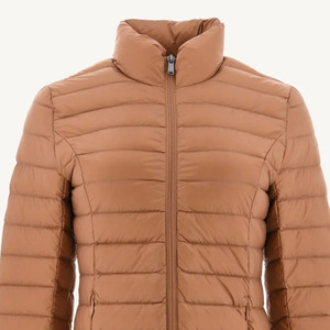 <b>Winter</b> Knitted Stand Collar Regular Length Quilted Puffer Polyester Wadding <b>Coat</b> for Women Waterproof Windproof Breathable <b>Thick</b> - Product Image 1