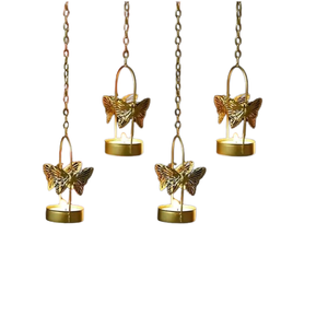 Juego de 2 Lámparas de Metal para Sala de Estar y Decoración de Mesa, Jarrones Decorativos Dorados de 9 Pulgadas para Decoración del Hogar de Lujo - Product Image 3