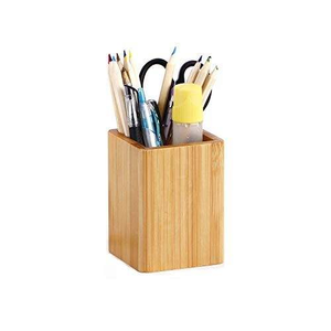 Organisateur de bureau personnalisé, support de papeterie, boîte à crayons, porte-stylos en bois - Product Image 1