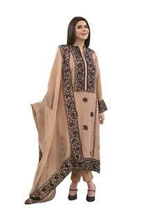 new design indian traditional Latest Designer Heavy Thread Embroidery Work dupatta suit By Fab Zone