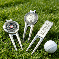 Outil de réparation de divots de golf personnalisé par le fabricant, en métal, avec marqueur de balle magnétique, accessoires de golf personnalisés