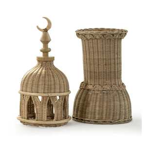 Figurines de minarets de mosquée en rotin naturel tissé à la main OEM ODM, décoration d'intérieur de luxe, produits du Ramadan en provenance du Vietnam - Product Image 4