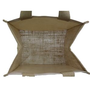 Bolsa de Compras Reutilizable de Alta Calidad, Ecológica, de Yute y Lona, con Asas de Algodón, Impermeable, Promocional - Product Image 6