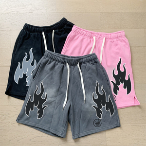 Pantalones cortos de lana personalizados para hombre, casuales, 100% algodón, con ajuste relajado y cintura con cordón para hombre - Product Image 4