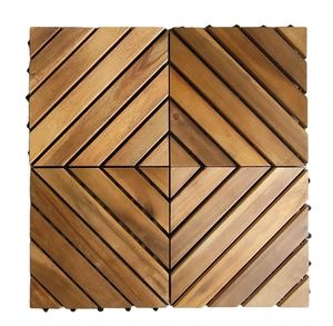 Meubles d'extérieur modernes et écologiques de style en bois massif Carreaux de terrasse en bois de jardin à emboîtement imperméable du Viet Nam - Product Image 1