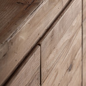 Buffet moderne rustique en bois massif, meuble de rangement minimaliste pour salle à manger, hôtel et villa - Product Image 6